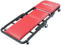 WINTOOLS 41" Foldable Heavy Duty Z Creeper Seat Rolling Chair Mechanics Garage 2 in 1 Work Bench