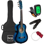 Best Choice Products 30in Kids Classical Acoustic Guitar Beginners Set w/Carry Bag, Picks, E-Tuner, Strap - Blue