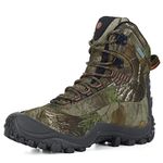 Men's Thermator Hiking Boots Waterproof Lightweight Winter Grip Non-Slip Work Walk Shoes Size 12(Camo)