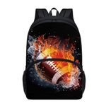 chaqlin American Football Backpack for School Kids Boys Schoolbags 17 Inch Travel Rucksack for Teens Toddle Travel Rucksack Lightweight Hiking Camping Daypack