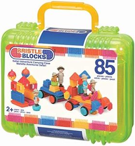 Bristle Blocks by Battat – The Official Bristle Blocks – 85 Pieces in a Carry Case – Creativity Building Toys for Dexterity and Fine Motricity – BPA Free 2 Years +, Multi (3073Z)