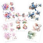 CrafTangles Decoupage Napkin / Tissue / Collage Paper - Combo 7 (Pack of 5)