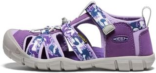 KEEN Unisex-Child Seacamp 2 CNX Closed Toe Sandals, Camo/Tillandsia Purple, 1