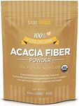 Organic Acacia Fiber Powder (30 Ounce): Natural, Whole Food, Plant Based Prebiotic Superfood for Gut Health