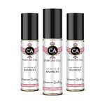 CA Perfume Impression of Bamboo For Women Replica Fragrance Body Oil Dupes Alcohol-Free Essential Aromatherapy Sample Travel Size Concentrated Long Lasting Attar Roll-On 0.3 Fl Oz-X3