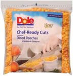 Dole Individual Quick Frozen Diced Peach, 5 Pound -- 2 per case.