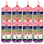 Hymie Set of 8 Assorted Sanicubes, Cloth & Bathroom Blocks, Pantry & Urinal Napthalene Cubes, Toilet & Shoe Rack Sanitary Balls, Long Lasting Fragrance, Self Adhesive Wall Hanging Air Freshener