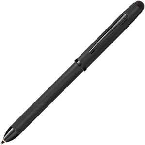 Cross Tech3+ Refillable Multi-Function Ballpoint Pen with Stylus, Medium Ballpen and Pencil, Includes Premium Gift Box - Brushed Black