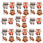 Woodland Animal Friends Cupcake Rings - 24 pcs