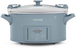 Crock-Pot Design Series 7-Quart Programmable Slow Cooker, Morning Haze Blue