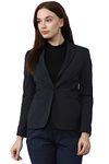 Van Hesuen Women's Formal Regular Blazer (VWBZCRGB939964_Navy