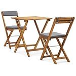 vidaXL 3 Piece Folding Bistro Set –