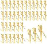 WD&CD 184pcs Picture Hanging Hardware, Picture Hanging Kit Including 20lb/30lb/50lb Picture Hanging Hooks, Picture, Painting, Mirror Hooks Frame Nails Accessories, Gold