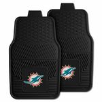 FANMATS NFL Miami Dolphins Vinyl Heavy Duty Vinyl Car Mat