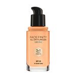 Max Factor Facefinity 3-in-1 All Day Flawless Liquid Foundation, SPF 20 - 70 Warm Sand, 30 ml