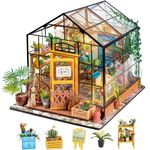 Rolife DIY Dollhouse Miniature Furniture Kit with Accesories-Creative Christmas/Birthday Handcraft Gift for Women and Girls (Cathy's Flower House)