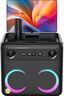 Ikarao Smart Karaoke Machine for Adults, with Lyrics Display, with 2 Wireless Micrpphone, 32GB Tablet, Professional PA System, 300W Peak Power, 4 DJ Lights, HDMI Speaker for Any Occasion-Break X2