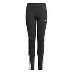 adidas Girl's 3s Tig Leggings, Black/White, 8 Years UK