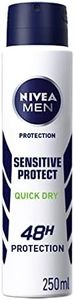 NIVEA MEN Sensitive Protect Anti-Perspirant Deodorant Spray (250ml), Men's Deodorant with 48H Sweat and Odour Protection, Antiperspirant for Men with Chamomile Extracts (Pack of 6)