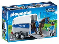 Playmobil 6922 City Action Police with Horse and Trailer, Fun Imaginative Role-Play, PlaySets Suitable for Children Ages 4+