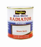 RUSTINS Quick Drying Radiator Enamel Satin 500ml – Durable, Long-Lasting Finish for Radiators That Stands the Test of Time