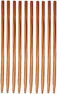 GARDENBASICS Wooden Plant Support Sticks 2 Feet | Hardwood Plant Stakes for Pots | 10 Pcs Natural Wood Potted Plants Stick for Creeper | Plant Support Stick for Climbers