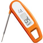 Lavatools PT12 Javelin Digital Instant Read Meat Thermometer for Kitchen, Food Cooking, Grill, BBQ, Smoker, Candy, Home Brewing, Coffee, and Oil Deep Frying (Orange)