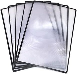 yueton 5pcs 3X Magnifying Lens Magnifier Fresnel Lens for Reading