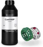 MAGFORMS Cast100P 3D Printer Resin Castable 405nm UV Curing Resin High Precision Photopolymer Resin Easy to Print and Burn for Making Jewelry (Green, 1kg)