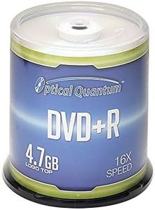 Optical Quantum DVD+R 4.7GB 16x Recordable Media Disc - 100 Spindle (FFP) OQDPR16LT-BX