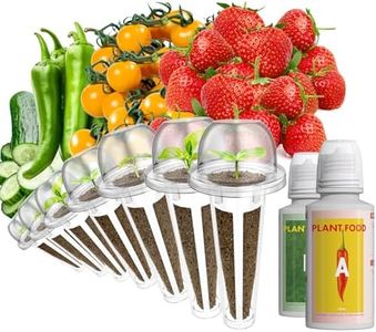 LYKOCLEAN Fruit Seed Kit for AeroGarden, iDOO Hydroponics Growing System Indoor Gardening, 7-Pod, Red Strawberry, Golden Cherry Tomato, Green Pepper, Cucumber, Dwarf Pea, Ruby QueenBeet, 350+ Seeds
