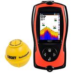 Lucky Wireless Fish Finder with Attracting Fish Lamp for Shore Anglers High Definition