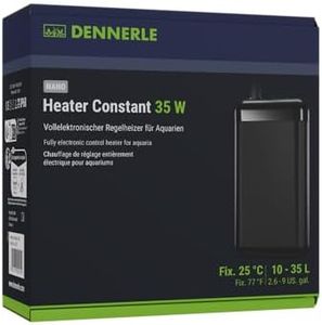 Dennerle Nano Heater Constant 35 W - Chauffage de régulation entièrement électronique pour Aquariums de 10 à 35 litres