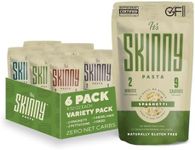 It’s Skinny Pasta— 6-Variety Pack Pre-Cooked Pasta High Fiber & Gluten Free Pasta Low Calorie Low Carb — Konjac Shirataki Noodles, Sugar Free, Keto & Paleo-Friendly