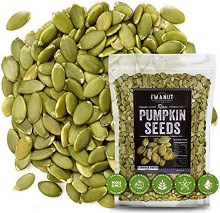 Raw Pumpkin Seeds (Papitas) 48 oz (3 lb) | No Preservatives | Batch Tested Gluten & Peanut Free | Non-GMO | NO PPO | 100% Natural | Resealable Bag | BULK Size | Healthy | Premium Grade