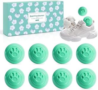 SCENTORINI Shoe Deodorizer Balls, 8 * Pure Cotton Scent Sneaker Deodorizer Balls, Odor Eliminator for Smell Shoes Boots, Long Lasting Shoe Freshener for Gym Bags, Drawers and Small Spaces