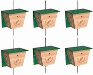 Carpenter Bee Traps for Outside - Carpenter Bee Trap, Turbo Trap 2.0 W/Bee Vault Wood Bee Traps - Carpenter Bee Traps for Outdoors Hanging - Bee Catchers for Outside (6 Pack)