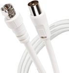 Maplin Satellite to TV Aerial Cable 1M Coaxial Cable F Type Male to RF Male