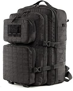 Tripole Force Plus Tactical Army 50 Litre Bag & Backpack with Laser-cut MOLLE (50 Litres Black)