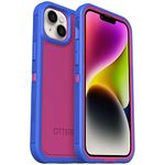 OtterBox iPhone 14 Plus Defender Series XT Case - Blooming Lotus (Pink), Screenless, Rugged, Snaps to MagSafe, Lanyard Attachment