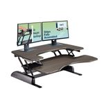 Vari VariDesk Pro Plus 36 - Adjustable Desk Converter with 11 Height Settings - Laptop Sit Stand Desk Riser for Home Office, Table Tops, Workspace - Fully Assembled with Spring Loaded Lift - Espresso