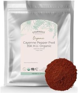 Starwest Botanicals Organic Cayenne Pepper Powder 35k HU - Adds Heat, Red Pepper Spice for Seasoning & Marinades, Derived from Capsaicin, Certified Kosher, Non-GMO - Bulk 1 lb Bag