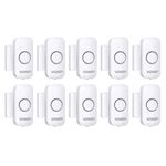 Window Alarm Door Alarms for Kids Safety, VOXON Wireless Door Alarm for Home Security Personal Security Window Alarms Sensor Burglar Door Alarm for Pool, Cars, Sheds, Caravans DIY Kit Pack of 10