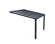 Palram - Canopia 11' x 12' Stockholm Patio Awning, Gray