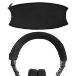 Geekria Flex Fabric Headband Cover Compatible with Sony MDR-V6, MDR-V600, MDR-V900, MDR-Z600, MDR-7506, MDR-7509, MDR-CD900ST, MDR-M1ST Headphones, Head Cushion Pad Protector DIY Installation