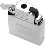 Zippo® Lighter Gas Insert - Yellow Flame 65815, Windproof Lighter Refillable Zippo, Made of Metal with Characteristic "click" Zippo, Silver Colour, Great Gift Idea