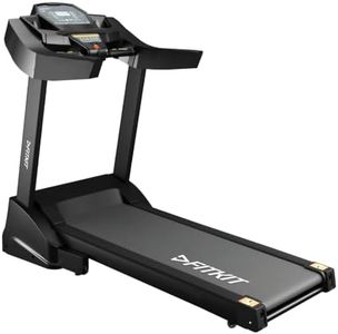Fitkit by Cult 10K 2.5HP (4HP Peak) Brushless Motorized Treadmill (Max Weight: 120 Kg, Manual Incline) for Home Gym Fitness with 1 Year Warranty(Black)
