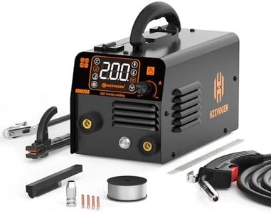 HZXVOGEN MIG Welder Machine 3 in 1 Flux Core Welder/Stick Welder/Lift TIG 140A 110v IGBT Gasless MIG Welding Machine Portable Automatic Wire Feed Welders Synergic Welder with Large LCD Display