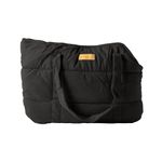 Dog Purse Carrier for Small Dogs, Cozy Plush Pet Carrier Purse, Secure Harness Clip, Lightweight Dog Tote Bag Carrier for Small Dogs and Puppies (Black)