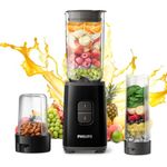 Philips HR2603/90 Electric Blender | Mixer | Grinder | Smoothie Maker | 350W Power | 3-Jar Capacity | With Variable Speed Control | Perfect for Smoothies, Mixing & More